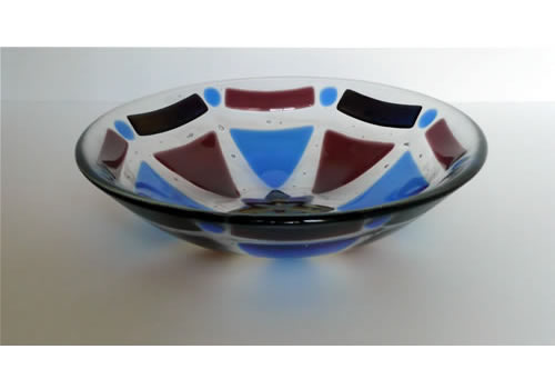 festival snowflake glass bowl
