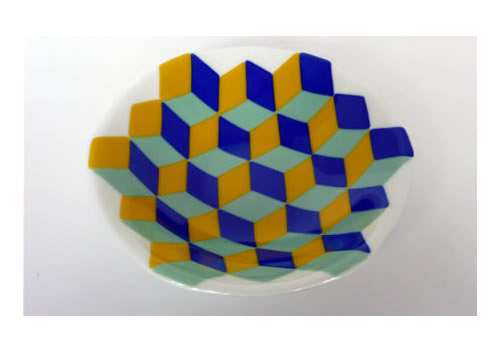 climbing cubes glass bowl