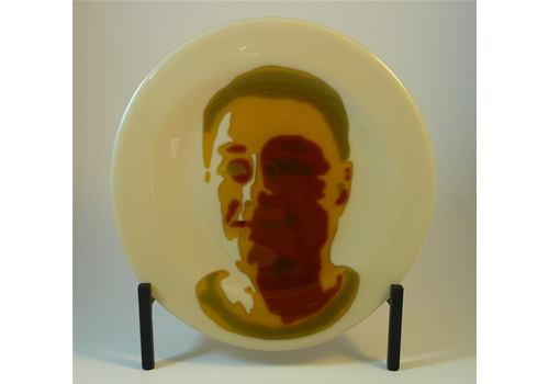 Self Portrait Glass Plate