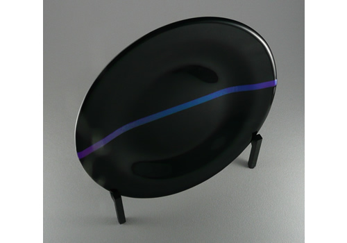Thin Blue Line Glass Plate